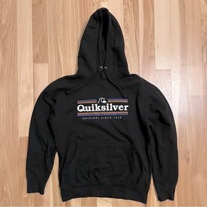 Men’s Black Quicksilver Pullover Hoodie Small